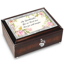 Granddaughter I Love You Always Personalized Music Box