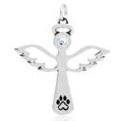 Touched by an Angel Dog Memorial Pendant