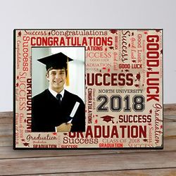 Personalized Graduation Word-Art Printed Picture Frame
