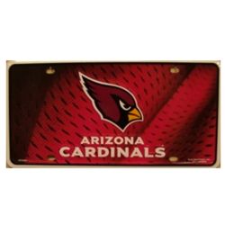Arizona Cardinals Aluminum License Plate