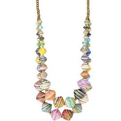 The Voyager Recycled Paper Bead Necklace