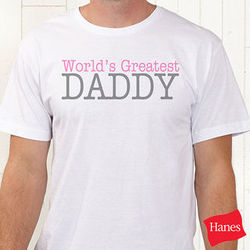 Daddy Personalized Adult T-Shirt from Daughter