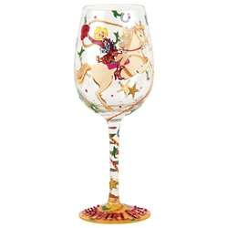 Cowgirl Glam Wine Glass