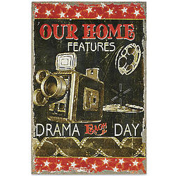 Our Home Features Drama Movie Reel Canvas Print