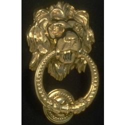 Lion Brass Door Knocker