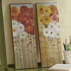 Painted Daisy Wall Plaques