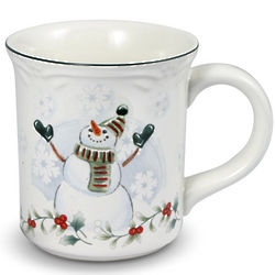 Winterberry Snowman Mug