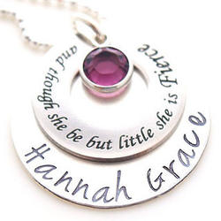 And Though She Be But Little She Is Fierce Personalized Pendant