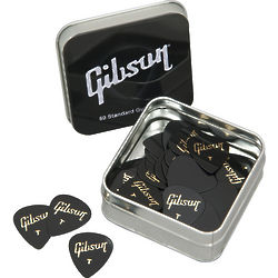 Gibson Guitar Pick Tin 50 of Standard Medium Picks