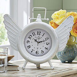 Time Flies Table Clock