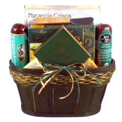 Snacker's Delight Cheese and Sausage Gift Basket