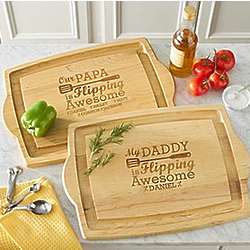 Personalized Flipping Awesome Oversized BBQ Cutting Board