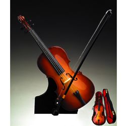 Cello Music Box Figurine with Stand