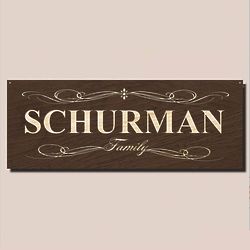 Curie Home Decor Signature Series Family Sign