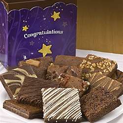 Congratulations Dozen Brownies Gift Box