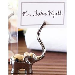 Elephant Photo or Place Card Holder Favors