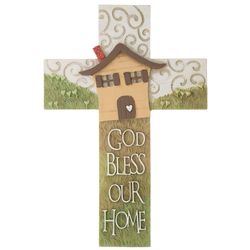 God Bless Our Home Decorative Cross