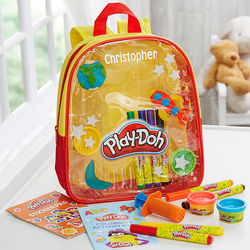 Personalized Backpack with Play-Doh Activities