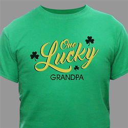 Personalized One Lucky Person T-Shirt