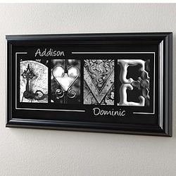 Personalized Love Framed Print