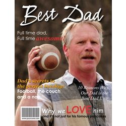 Best Dad Personalized Magazine Cover