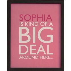 Personalized Kind of a Big Deal 11x14 Framed Art