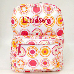 Personalized Circle Dot Backpack