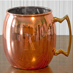Engraved Moscow Mule Solid Copper Mug