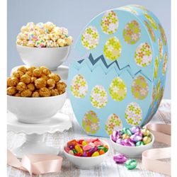 Bunny Crossing Snacks and Sweets in Cracked Egg Gift Box