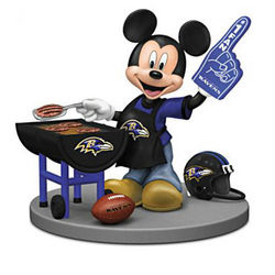 Mickey Mouse Baltimore Ravens Tailgating Figurine
