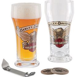 Harley Davidson Eagle Beer Glass Set