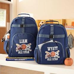 Boy's Personalized Sports All-Star Backpack