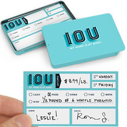 Carded IOU Cards