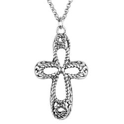 Sterling Silver Chain Cross Necklace