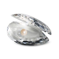 Crystal Oyster Shell Figurine
