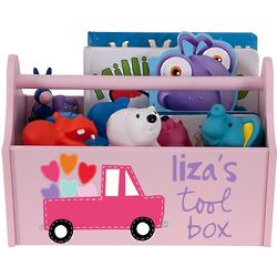 Heart Truck Personalized Pink Toy Caddy
