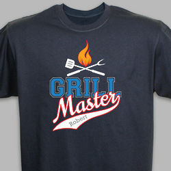 Personalized Grill Master T-Shirt