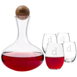 Personalized Wine Decanter and Glass Set