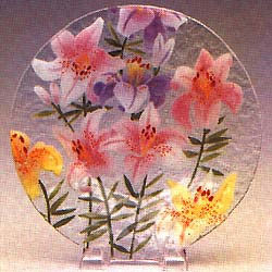Field of Lilies Large Relish Tray