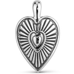 Silver Heart Enhancer Pendant
