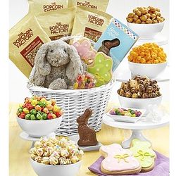 Children's Deluxe Easter Basket of Popcorn and Treats