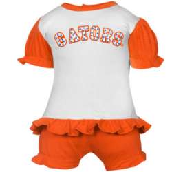 Florida Gators Infant Polka Dot Bloomer and T-Shirt Set