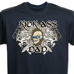 Personalized Kick Ass Skull T-Shirt