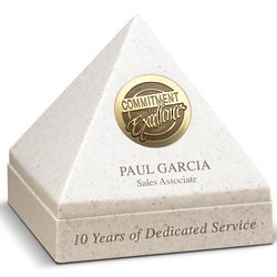 Personalized Pyramid Perpetual Medallion Award