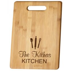 Personalized Kitchen Bamboo Cutting Board
