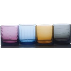 Cheers Color Double Old-Fashioned Glasses Set