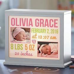 Personalized Bundle of Love Photo Light Box in Pink