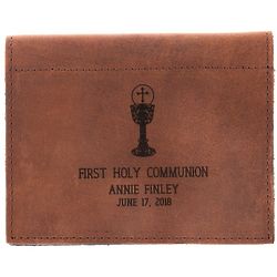 Personalized First Communion Prayer Card Holder