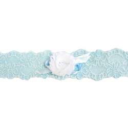 Custom Lace and Rose Garter