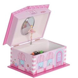 Lily Girl's Musical Ballerina Jewelry Box